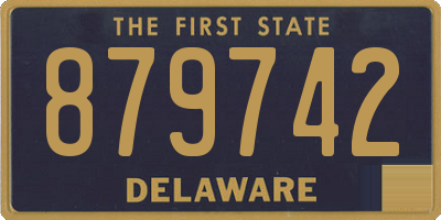 DE license plate 879742
