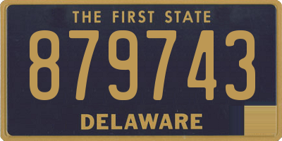 DE license plate 879743