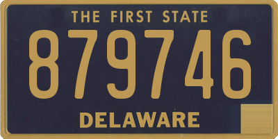 DE license plate 879746
