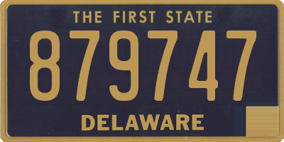 DE license plate 879747