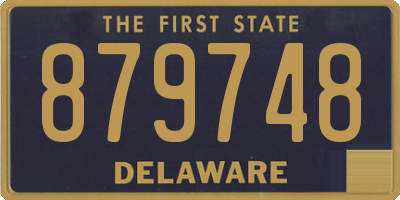DE license plate 879748
