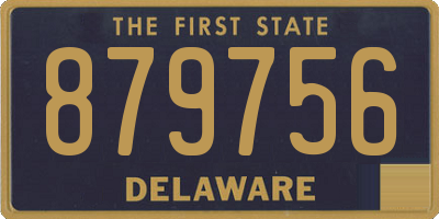 DE license plate 879756