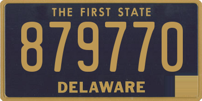 DE license plate 879770