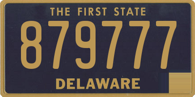 DE license plate 879777
