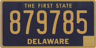 DE license plate 879785