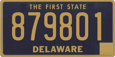 DE license plate 879801