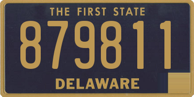 DE license plate 879811