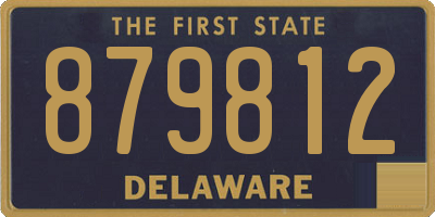 DE license plate 879812