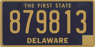 DE license plate 879813