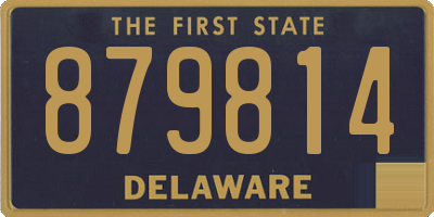 DE license plate 879814