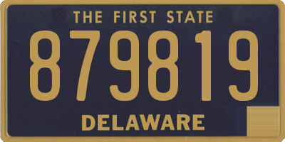 DE license plate 879819