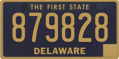 DE license plate 879828
