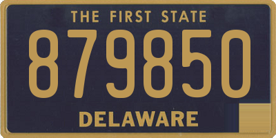 DE license plate 879850