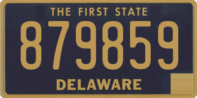 DE license plate 879859