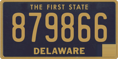 DE license plate 879866