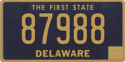DE license plate 87988