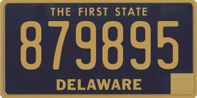 DE license plate 879895
