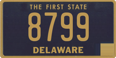 DE license plate 8799