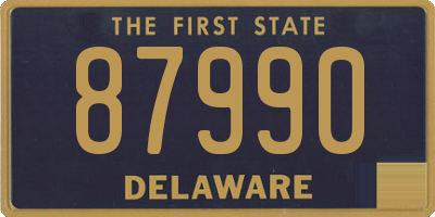 DE license plate 87990