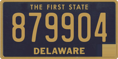 DE license plate 879904