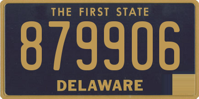 DE license plate 879906