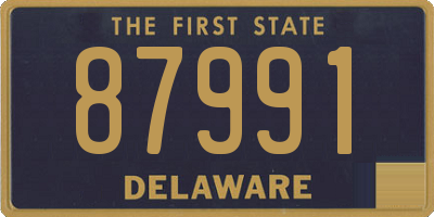 DE license plate 87991