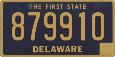 DE license plate 879910