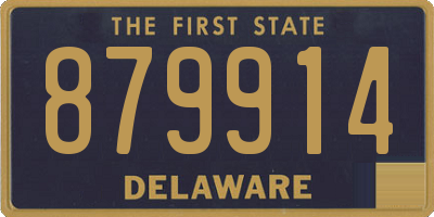 DE license plate 879914