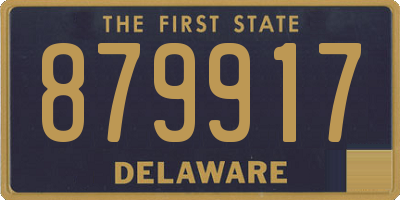DE license plate 879917