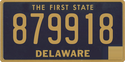 DE license plate 879918