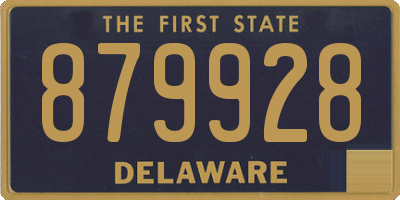 DE license plate 879928