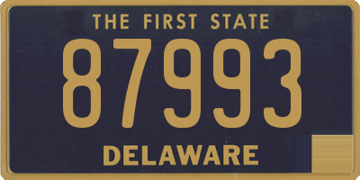 DE license plate 87993