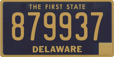 DE license plate 879937