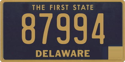 DE license plate 87994