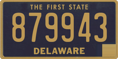 DE license plate 879943