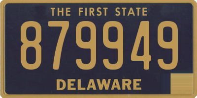 DE license plate 879949