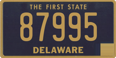 DE license plate 87995