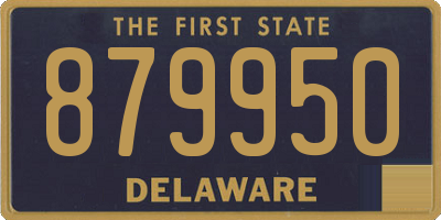 DE license plate 879950