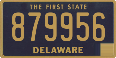 DE license plate 879956