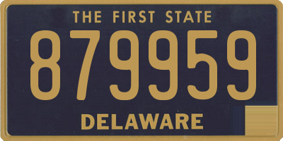 DE license plate 879959