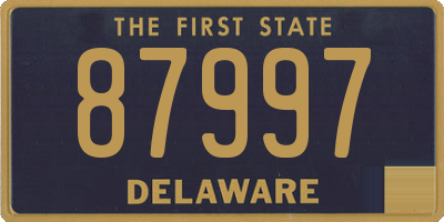 DE license plate 87997