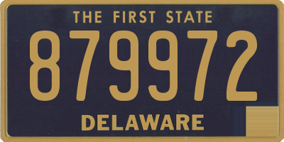 DE license plate 879972
