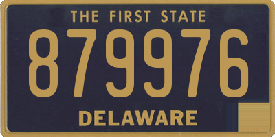 DE license plate 879976