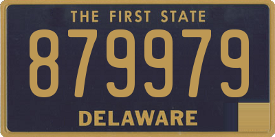 DE license plate 879979