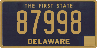 DE license plate 87998