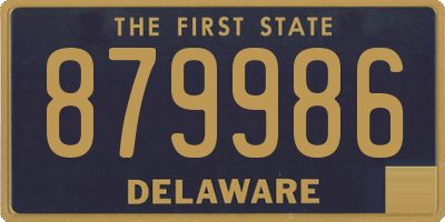 DE license plate 879986