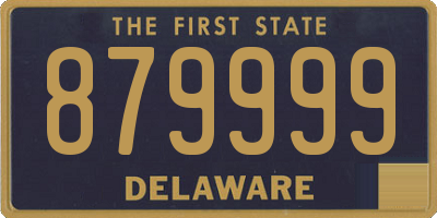 DE license plate 879999