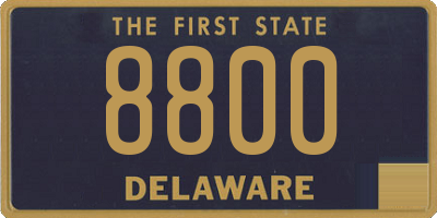 DE license plate 8800