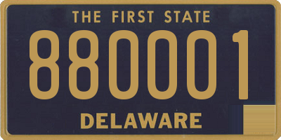 DE license plate 880001