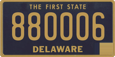 DE license plate 880006